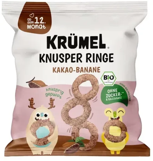 Krümel Knusper Ringe Kakao-Banane bio