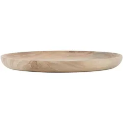 IB Laursen Tablett Teller Akazienholz, Ø 20 cm, Höhe 2 cm, Natur