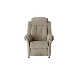 Polstermöbel Oelsa Fernsehsessel Andorra Mikrofaser 87 x 108 x 110 cm Braun mit Rollen