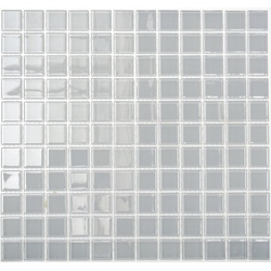 Mosani Mosaikfliesen Mosaikfliese Glasmosaik hellgrau Schwimmbadmosaik Poolmosaik