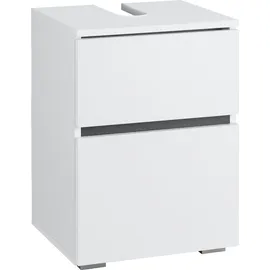 Home Affaire Waschbeckenunterschrank HOME AFFAIRE "Wisla", weiß (weiß, weiß), B:40cm H:55cm T:35cm, Spanplatte, Schränke, Waschbeckenunterschrank, Siphonausschnitt, Breite 40 cm, Höhe 55 cm