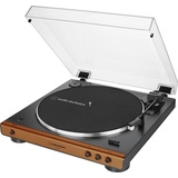 Audio-Technica AT-LP60xBTBZ Audio-Plattenspieler mit Riemenantrieb Schwarz, Braun Vollautomatisch