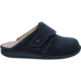 Finn Comfort Amalfi Herren Clogs Hausschuhe Pantoffel dunkelblau Nubukleder - 42