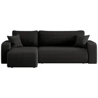 Kaiser möbel Ecksofa Schwarz, Textil, 4-Sitzer, L-Form,L-Form, 244x142 cm,