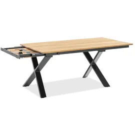 Niehoff Strato Ausziehtisch 180-280 x 95 x 75 cm Schwarz