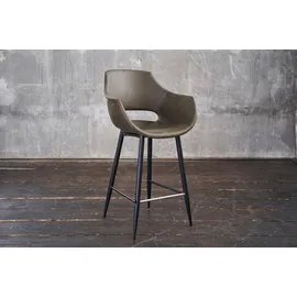KAWOLA Barhocker ZAJA Sitzhöhe 76 cm Microfaser Grün