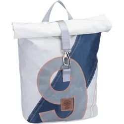 360Grad Rucksack Möwe Weiß/Streifen Blau/Zahl Grau Violett 