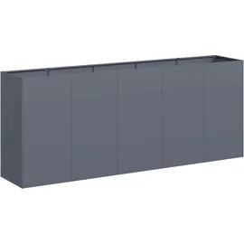 vidaXL Pflanzkübel 200 x 40 x 80 cm Anthrazit