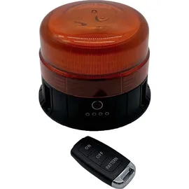 Berger & Schröter Rundumleuchte SM811HP-BR 12 V, 24 V akkubetrieben Saugnapf, Magnet-Befestigung, Schraubmontage Orange