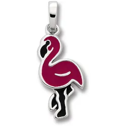 Ketten-Anhänger ONE ELEMENT "Flamingo Anhänger aus 925 Silber", silber, Schmuckanhänger, Mädchen, Silber 925 (Sterlingsilber), Damen Silber Schmuck Flamingo