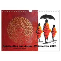Calvendo Spirituelles aus Asien - Weisheiten 2026 (Wandkalender 2026
