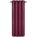 Woltu Samtvorhang Verdunklungsgardine mit Kräuselband Blickdicht Thermogardine, 300 g/m2 Schwere Samtige Verdunklungsvorhang für Schlafzimmer Geräuschreduzierung Bordeaux 140x270 cm (1 Stück)