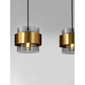 Nova Luce Sianna 4-flg. E27 60 cm rund gold, schwarz