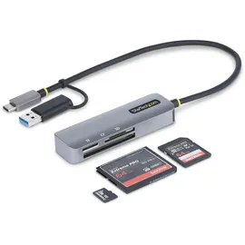 Startech StarTech.com USB 3.0 Multikartenleser, SD/microSD/CF, USB-C Kartenleser mit USB-A Adapter, Externer Kartenlesegerät
