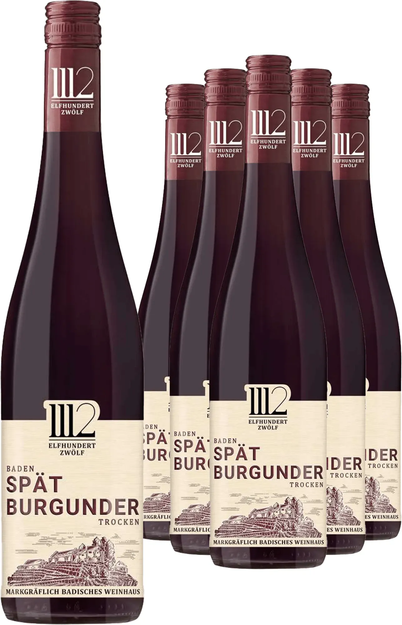 5+1-PAKET Markgräflich Badisches Weinhaus »Elfhundertzwölf« Spätburgunder 2023