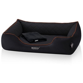 BedDog PREMIUM Orthopädisches Hundebett BUFFY, Memory Foam, Kunstleder, mit abnehmbaren