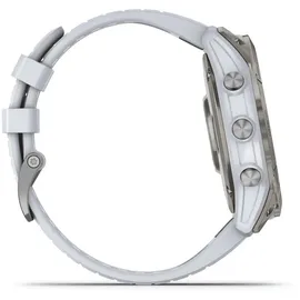 Garmin Epix Pro (Gen 2) Sapphire 51 mm steinweiss/titanium Titan mit Silikonarmband
