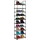 Relaxdays Schuhregal 45 x 174 x 30 cm Stecksystem / Schwarz