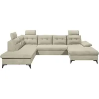 MID.YOU Wohnlandschaft Durban U ca. 218x324x170 cm Beige