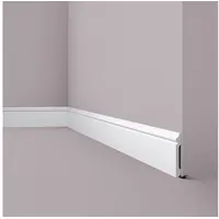 NOEL & MARQUET Sockelleiste NMC FL2 WALLSTYL Weiß 2 St. 200 x 1,5 x 12 cm