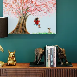 Kare Buchstütze Elephants 25 Braun 2 St.