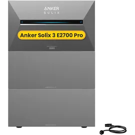 Anker SOLIX Solarbank 3 E2700 Pro 16 kWh inkl. 5x BP2700 Erweiterungsakku + 5x Smart Plug
