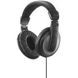 Hama Kopfhörer Kabelgebunden (Schwarz, Dunkles Grau) 221781 Shell II Over Ear