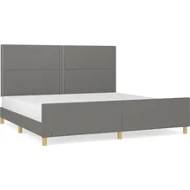 vidaXL Bettgestell 200 x 200 cm Dunkelgrau