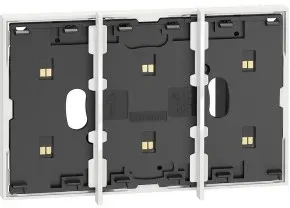 Legrand KW8102P1 LivingNow 3-mod. Rahmen mit integr. Busleitung für 2-mod. Dose, Farbe: White