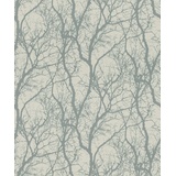 Rasch Textil Rasch Tapeten Vliestapete (floral) Grau 10,05 m x 0,53 m Tapetenwechsel 633269