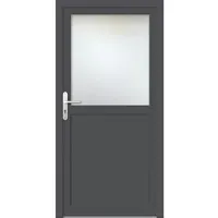 Meeth Nebeneingangstür »ProM 02«, titanfarben, nach Außen öffnend - grau