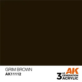 AK-Interactive AK 3GEN Grim Brown 17ml