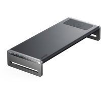 Anker 675 USB-C Docking Station (12-in-1) Monitor Stand, Wireless) Grey