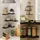 Vicco Eckregal 3er Set MDF 40,5 x 2,5 cm schwarz