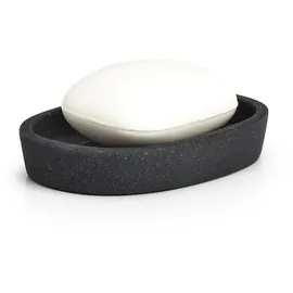 Zeller Seifenschale Dark Stone Badaccessoires Schwarz