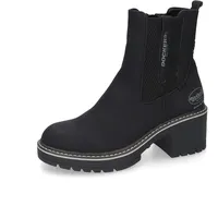 Dockers by Gerli Damen Combat Boots, Frauen Stiefeletten,warm gefüttert,uebergangsschuhe,uebergangsstiefel,schnürstiefel,schwarz,38 EU - 38 EU