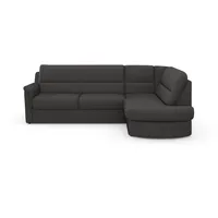 sit&more Ecksofa »Panini L-Form«, wahlweise mit Bettfunktion und Bettkasten, grau