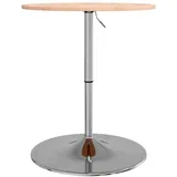 vidaXL Bartisch Ø60x89,5 cm Massivholz Buche