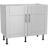 OPTIFIT Spülenschrank Ahus Breite 100 cm grau