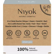 Niyok 4in1 Feste Dusche Athletic grey 80 g