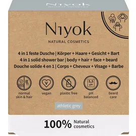 Niyok 4in1 Feste Dusche Athletic grey 80 g