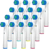 REDTRON Zahnbürstenköpfe Kompatibel mit Oral B Elektrische Zahnbürsten, Familienpackung, Sensitive Clean Aufsteckbürsten Fit Professional Care Vitality Pro Smart Genius Series (16er-Pack)