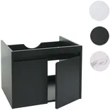 Mendler Waschbeckenunterschrank 2 Türen 48 x 59 x 45,5 cm Schwarz