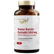 Vita World GmbH Roter Reishi Extrakt 500 mg 40% Polysacchar.kaps.