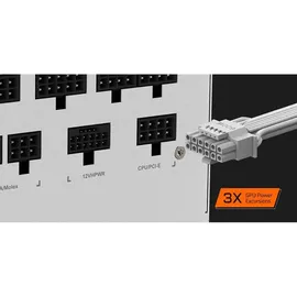 Gigabyte UD850GM PG5 White 850 Watt ATX PCIe5.0 Netzteil, 80+ Gold voll modular