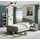 JV Möbel Kinderzimmer Set Kinderbett, Nachttisch, Buecherregal), Moderne Grau Top-Qualität