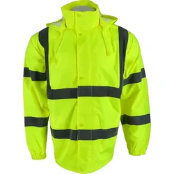 Warnschutz-Regenjacke "ONNO" mit Kapuze gelb - L