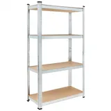 monzana Schwerlastregal 160x90x40cm 700kg 4 MDF-Platten