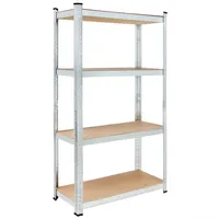 monzana Schwerlastregal 160x90x40cm 700kg 4 MDF-Platten