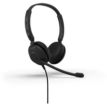JABRA Evolve 10 Kabelgebundenes Headset mit geräuschunterdrückendem Mikrofon für PC/Laptop - USB-A-Einrichtung - TCO-Zertifiziert - Leichtes Design - Inline-Anruf-/Lautstärkeregler - Schwarz